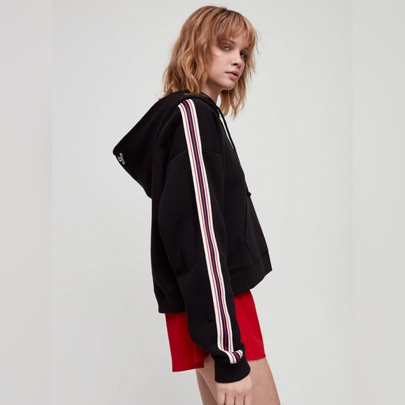 TNA The Iconic Hoodie - Cropped - XS - Off White/Cream - Picture 11 of 11